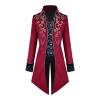 Amxleh Men's Halloween Renaissance Steampunk Gothic Tailcoat Jacket view 2