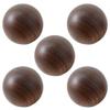 Round Wooden Cabinet Knobs, 5-Pack view 1