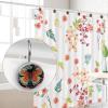 12-Piece Crystal Glass Shower Curtain Hook Set, Stainless Steel, Butterfly Design view 4