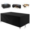 Waterproof Garden Furniture Cover 265 x 225 x 85 cm, 420D Oxford Fabric, Black view 1