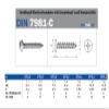 DIN 7981-C Zinc-Plated Phillips Pan Head Sheet Metal Screws (20 pcs, 5.5 x 50) view 3