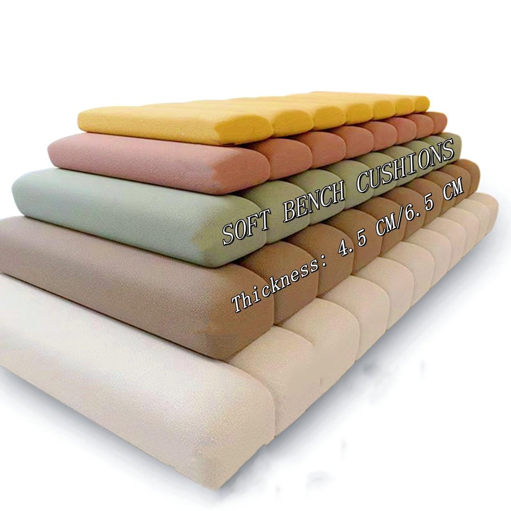 VisLarsc Custom Indoor Seat Cushion, Teddy Fleece, Non-Slip, 50 × 25 × 6.5 cm