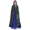 WURTON Hacker Era Print Unisex Hooded Cape for Halloween, Carnival and Vampire Cosplay view 2