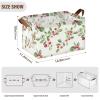 Rectangular Storage Basket with Lingonberry Motif, Foldable Organizer with Handles view 3