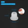 QUARKZMAN Soft Flexible T-Shaped Silicone Rubber Stoppers for 10.5 mm Holes, White, 24-Pack view 2
