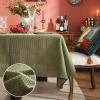 Homxi Rectangular Linen-Cotton Tablecloth, Green, 135 x 200 cm view 4