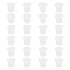 QUARKZMAN Soft Flexible T-Shaped Silicone Rubber Stoppers for 7.3–7.4 mm Holes, White, 24-Pack view 1