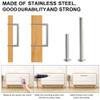 Redunest Cabinet Handles, Brushed Nickel, 128 mm Hole Spacing, 50-Pack view 4