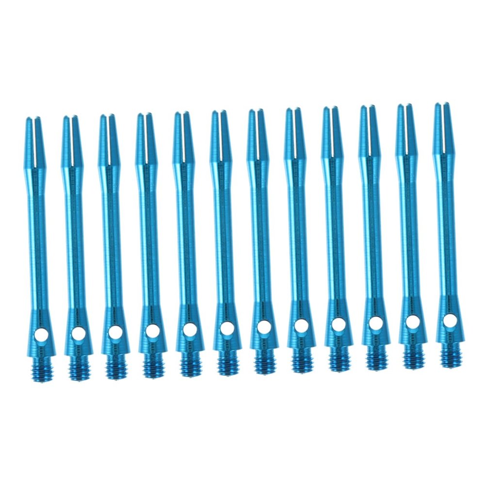 Parliky Aluminum Alloy Dart Shafts, 12 Pieces, Blue, for Competition
