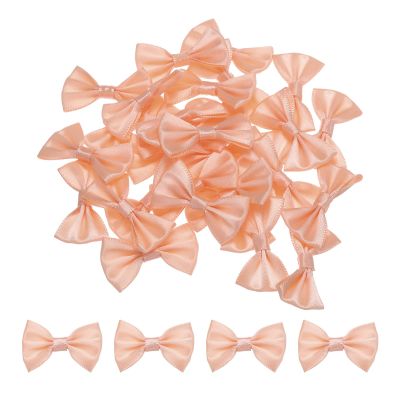 QUARKZMAN 80-Piece Light Pink Mini Satin Bows, 1.5 x 1 in