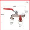 WTAXBH Zinc Alloy Garden Faucet, 1 Inlet, 2 Outlets, with Double Nipple view 2