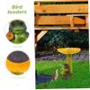 HANABASS Portable Resin Bird Bath with Frog and Sunflower Design view 3