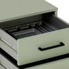 Lomadox Mobile File Cabinet with 3 Drawers, Pistachio Green view 2