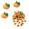 WSDMAVIS Mini Resin Pumpkins for Crafts, Flat Back, 50 Pieces view 1