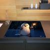 Wallario Glass Stovetop Cover/Splash Guard, 90 x 52 cm, 1-Piece, Penguin Series view 2