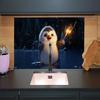 Wallario Glass Stovetop Cover/Splash Guard, 90 x 52 cm, 1-Piece, Penguin Series view 3