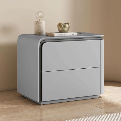 UYHBCNQD Bedroom Nightstand, 40/45/50 cm, Modern Wood Bedside Table with Drawer and Storage Shelf