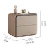 UYHBCNQD Bedroom Nightstand, 40/45/50 cm, Modern Wood Bedside Table with Drawer and Storage Shelf view 2