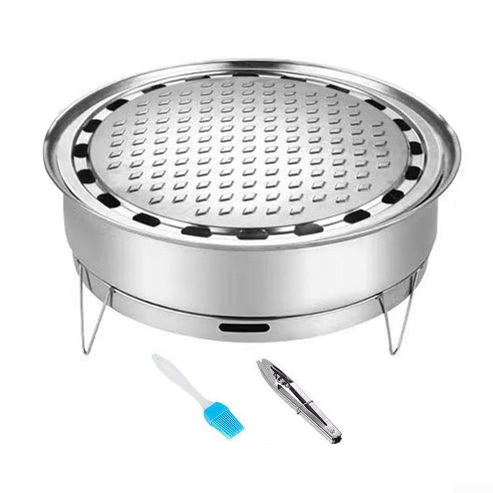 ZYWUOY Folding Charcoal Grill, Portable Stainless Steel, Insulated Design