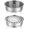 ZYWUOY Folding Charcoal Grill, Portable Stainless Steel, Insulated Design view 2