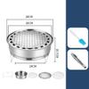 ZYWUOY Folding Charcoal Grill, Portable Stainless Steel, Insulated Design view 3