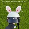 CHAASDEOM Bicycle Helmet Accessories, Cat/Bunny Ears, 2 pcs (Pink/White) view 2