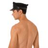 Men's Sexy Police Costume Set with Cap, Badge, Open Leather Boxers and Cuffs, Black, L view 4