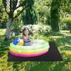 Inflatable Hot Tub Mat with Felt Bottom, PVC, 70 x 90 in view 2