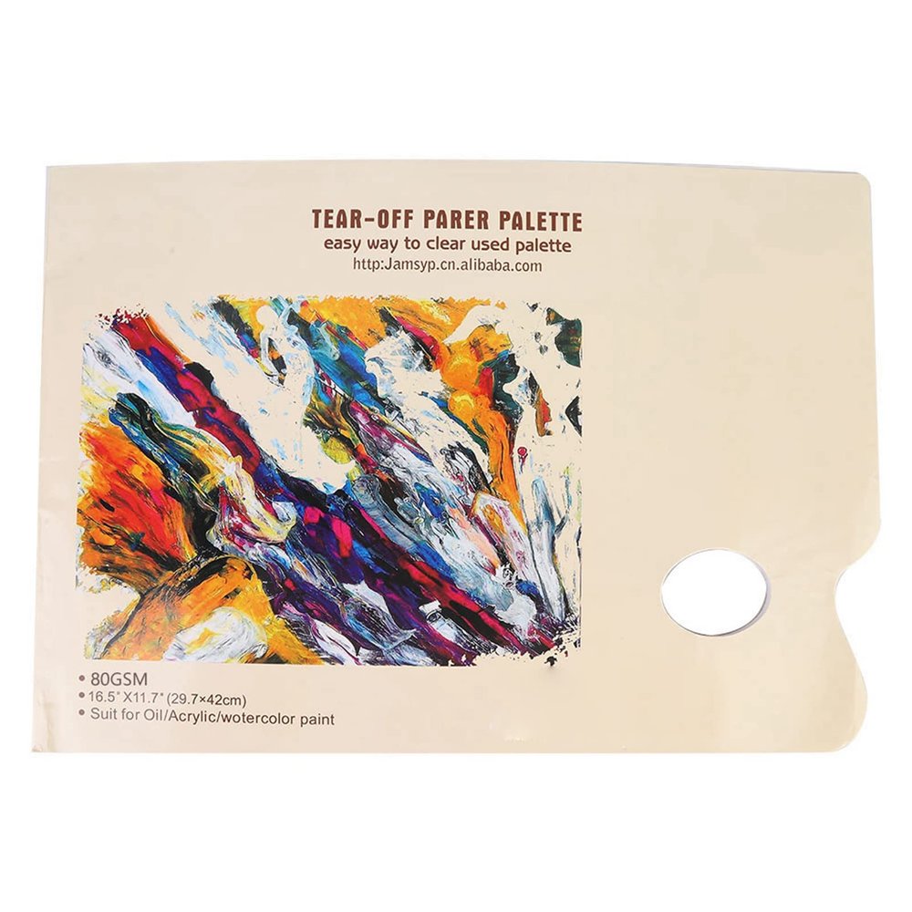 Disposable Tear-Off Paper Palette, Water-Resistant, A5, 30 Sheets