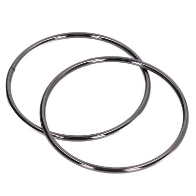Round Handbag Handles, Shiny Iron DIY Replacement Handles