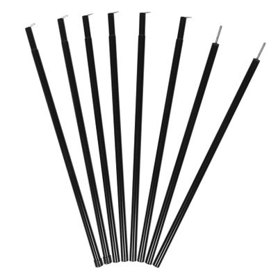 BCOATH 8-Piece Camping Tent Accessories, Black Iron Tent Poles