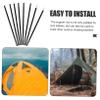 BCOATH 8-Piece Camping Tent Accessories, Black Iron Tent Poles view 4