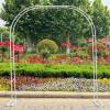 Hoiweqr Metal Garden Arch, Rose Trellis, Weather-Resistant Plant Support, Black, 1.2 x 2.2 x 0.4 m view 3