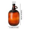 NCPSAKD 1-Gallon Brown Glass Jugs with Lids, 2-Pack view 3