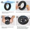 Drfeify 10x3-Inch Off-Road Solid Tires with Colored Lines for Electric Scooters view 4