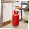 Mobestech Stainless Steel Propane Tank Holder with Wheels and Brake view 2