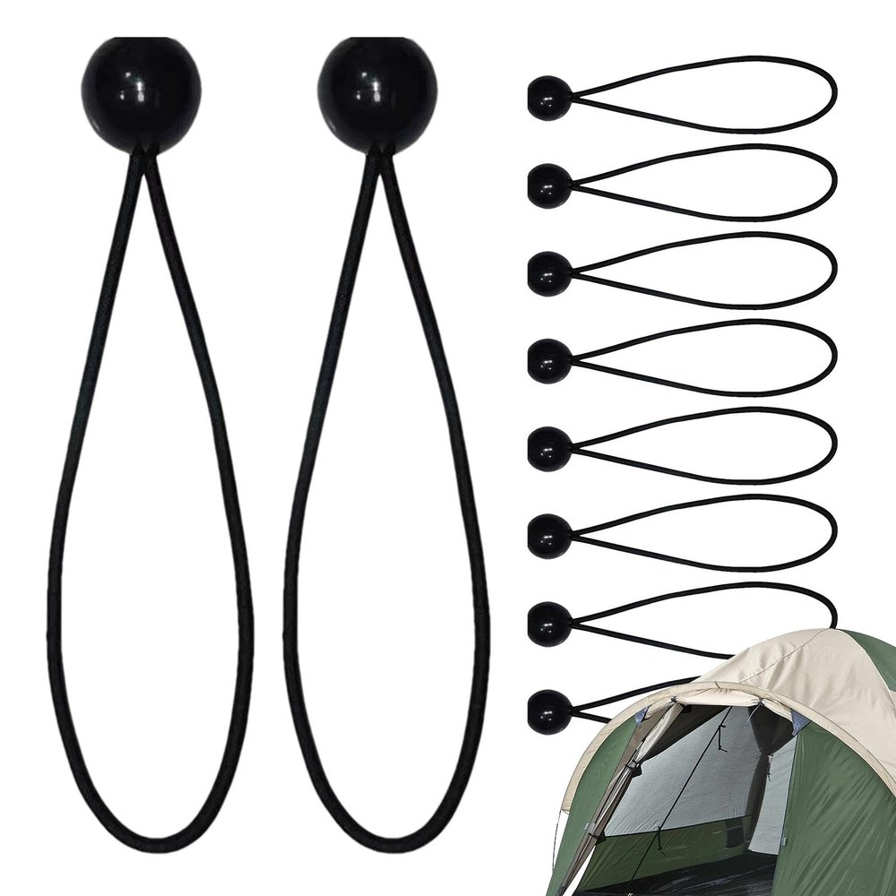 Ball Bungee Cords, Elastic Stretchable Tarpaulin Tie-Down Straps