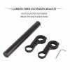 20 cm Bicycle Handlebar Extension, Multifunctional Aluminum Alloy Mount, Stopwatch and Headlight Holder, Black view 4