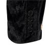 SRZYMJ Men's Hoodless Jacket, Black Denim Jacket with Fur, Winter Softshell Jacket, Oversized Hoodie, XL view 2