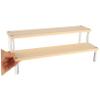 Hoement Tiered Acrylic Display Stand, Double-Tier Ladder Shelf view 2