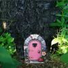 Wooden Fairy Door Garden Miniature view 3