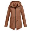 Duohropke Women's Waterproof Breathable Hooded Rain Jacket view 1
