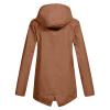 Duohropke Women's Waterproof Breathable Hooded Rain Jacket view 2
