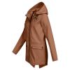 Duohropke Women's Waterproof Breathable Hooded Rain Jacket view 3