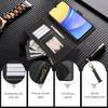 PU Leather Wallet Flip Case for Samsung Galaxy S20, Black view 4