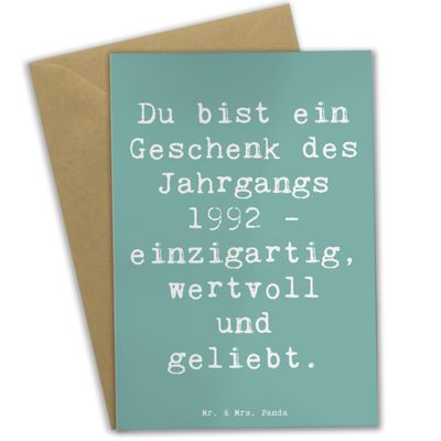 Mr. & Mrs. Panda 1992 Birthday Greeting Card – Happy Birthday