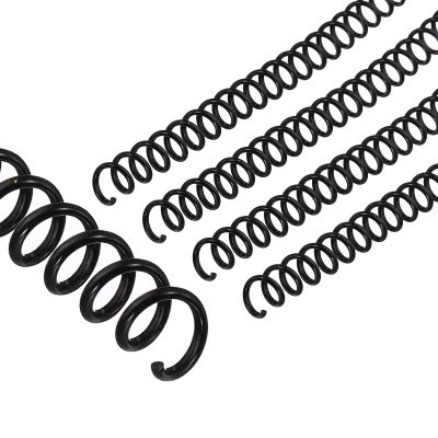 PATIKIL 8 mm (5/16 in) Plastic Spiral Binding Coils, 100 Pack, 40-Sheet Capacity, 4:1 Pitch, Black