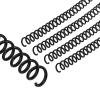 PATIKIL 8 mm (5/16 in) Plastic Spiral Binding Coils, 100 Pack, 40-Sheet Capacity, 4:1 Pitch, Black view 1