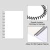 PATIKIL 8 mm (5/16 in) Plastic Spiral Binding Coils, 100 Pack, 40-Sheet Capacity, 4:1 Pitch, Black view 4
