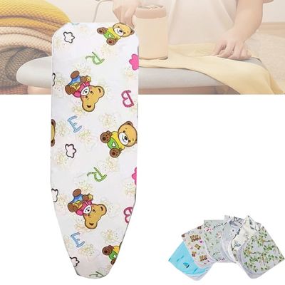 QSPNVFB Cotton Ironing Board Cover, Universal Cover with Padded Mat, Heat-Resistant, Little Bear, 15 x 48 in (120 x 40 cm)